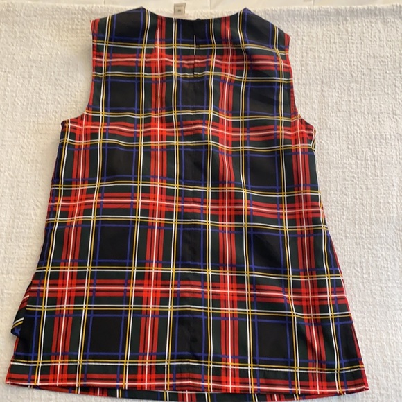 NWT J. Crew Stewart Tartan Plaid Ruffle Tank - Picture 8 of 10